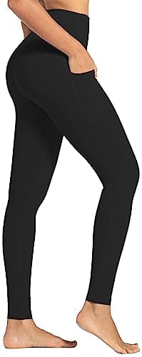 Sunzel Sunzfly Leggings for Women, High Waisted Yoga Pants, Squat Proof, Buttery Soft for Workout, 28" Leggings with Pockets (Large, Black) - Image 1