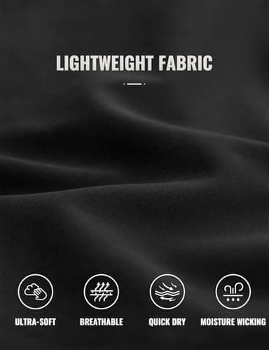 CRZ YOGA Men's Linerless Workout Shorts - 7'' Quick Dry for Running Sports Athletic Gym with Pockets Black Medium - Image 5