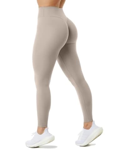 Unthewe High Waisted Butt Lifting Workout Gym Leggings for Women Buttery Soft Athletic Yoga Pants(U810-Carbon Dust-M) - Image 1