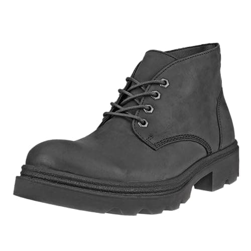 ECCO Men's Grainer Water Repellent Chukka Boot, Black Oiled Nubuck, 12-12.5 - Image 1