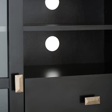 SIMPLIHOME Artisan SOLID WOOD 53 Inch Wide Transitional TV Media Stand in Black for TVs up to 60 Inches, For the Living Room and Entertainment Center - Image 11