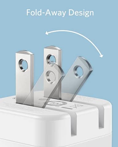 Anker USB C Charger with Foldable Plug, 20W USB C Charger Block for iPhone 17/16 / 15 and More Series, Galaxy, Pixel, iPad (3 Pack, Cable Not Included) - Image 4