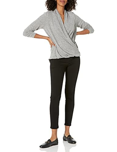Amazon Essentials Women's Mid-Rise Stretch Pull-On Jegging - Discontinued Colors, Black, 14 Short - Image 4