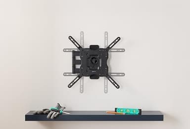 Amazon Basics Full Motion Articulating TV Monitor Wall Mount for 26" to 55" TVs and Flat Panels up to 80 Lbs, Black - Image 6