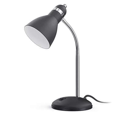 LEPOWER Metal Desk Lamp, Eye-Caring Table Lamp, Study Lamps with Flexible Goose Neck for Bedroom, Home Office (Matte Black) - Image 1