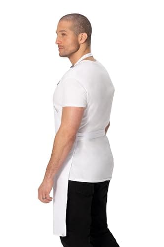 Chef Works Unisex Butcher Apron, White, One Size - Image 3