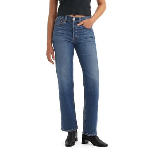 Levi's Women's Ribcage Straight Full Length Jeans, The Last Straw (Stretch), 26 - Image 1