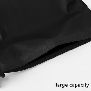 Queday Waterproof Dry Bag with Front Zippered Pocket for Women Men, 10L Roll Top Lightweight Dry Storage Bag Backpack for Travel, Kayaking, Boating, Rafting, Camping, Hiking & Beach Black - Image 5