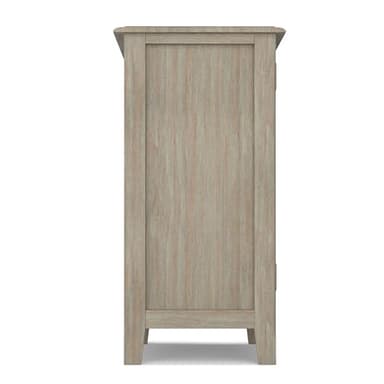 SIMPLIHOME Burlington SOLID WOOD 30 inch Wide Transitional Low Storage Cabinet in Distressed Grey for the Living Room, Entryway and Family Room - Image 12