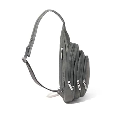 Baggallini Securtex® Anti-Theft Triple Zip Sling - Travel Backpack Sling Bag Crossbody - RFID Wallet Locking Zipper - Image 8
