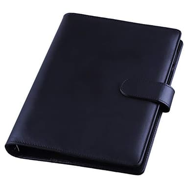 Antner A5 Binder 6 Ring Refillable Notebook Planner Cover for A5 Planner Inserts & Refill Paper, PU Leather Loose Leaf Personal Organizer Photocard Holder Budget Binder with Magnetic Buckle, Black - Image 6