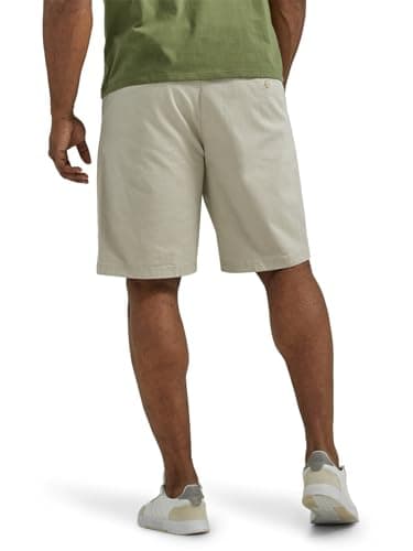 Lee Men's Big & Tall Extreme Motion Flat Front Short, Stone, 46 - Image 3