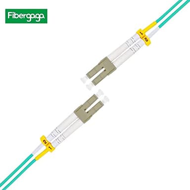 Fibergaga 5M(16ft) OM3 LC to LC Fiber Patch Cable,10GB/40GB Multimode Duplex 50/125µm 2.0mm Fiber Optic Jumper Cords Length Option: 0.5M(1.6ft)-100M(328ft) - Image 4