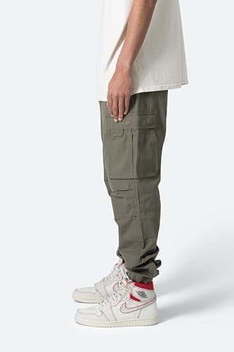 mnml Men's Vintage Cargo Pants - Olive, 36 - Image 3