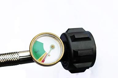 DOZYANT 6 Feet Stainless Braided Hose Adapter With Tank Gauge, 1 lb to 20 lb Propane Converter for Stove, Tabletop Grill and More 1lb Portable Appliance - Image 4