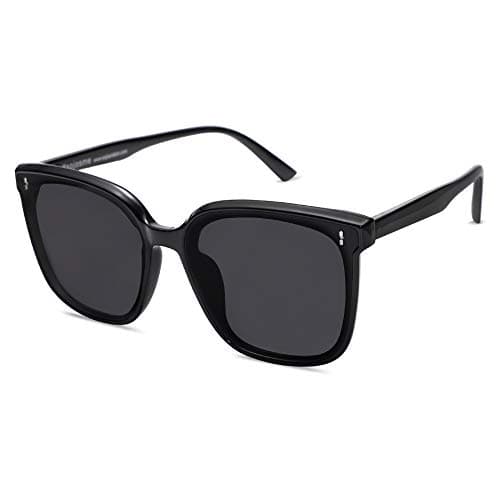 SOJOS Sunglasses for Women Men Vintage Style Shades SJ2157,Black/Grey - Image 1