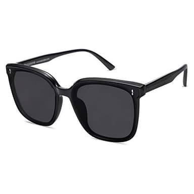 SOJOS Sunglasses for Women Men Vintage Style Shades SJ2157,Black/Grey - Image 1