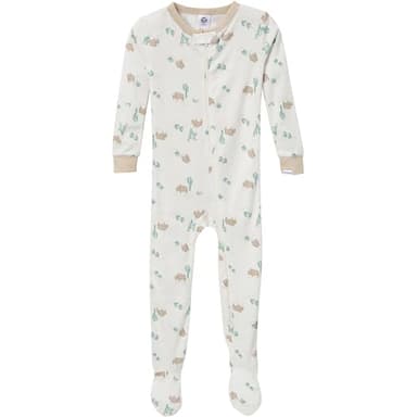 Gerber Baby-Boys 4-Pack Footed Pajamas, Desert Animals, 3T - Image 4