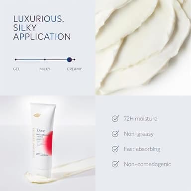 Dove Body Cream Serum Pro-Ceramide + Repair for Rough, Extremely Dry Skin, with Hyaluronic Acid, Niacinamide and Natural Moisturizing Factors Lotion, 8 oz - Image 8