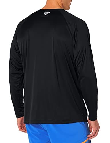 Columbia Men's PFG Terminal Tackle Long Sleeve Fishing Shirt, Black/Cool Grey Logo, Small - Image 2