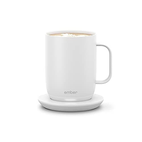 Ember Temperature Control Smart Mug 2, 14 Oz, App-Controlled Heated Coffee Mug with 80 Min Battery Life and Improved Design, White (Renewed) - Image 1