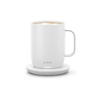 Ember Temperature Control Smart Mug 2, 14 Oz, App-Controlled Heated Coffee Mug with 80 Min Battery Life and Improved Design, White (Renewed) - Image 1
