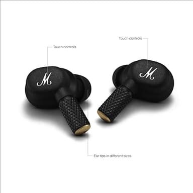Marshall Motif II True Wireless Active Noise-Canceling Earbuds Headphones, Black - Image 6