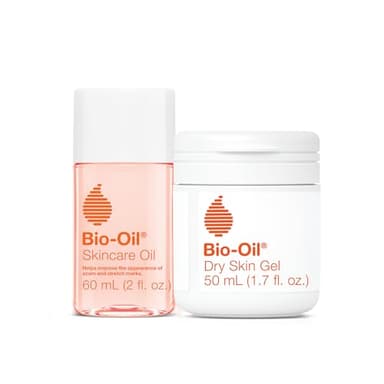 Bio-Oil Travel Skincare Bundle for Scars, Stretch Marks, and Dry Skin, Includes Skin Care Oil (2 oz) and Dry Skin Gel (1.7 oz) - Image 1