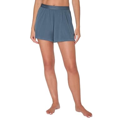 Hanes Women's Originals Sleep, 2-Pack, Comfywear Supersoft Lounge Shorts Pack, 3.25", Black/Stargazer Grey, Medium - Image 2