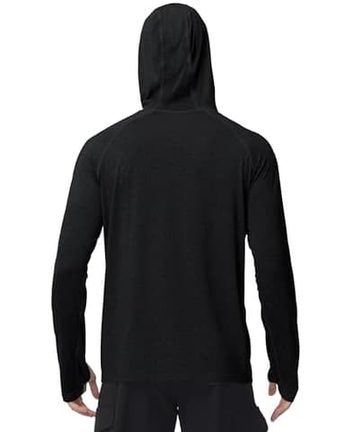 Men's Fishing Rash Guard Shirts - SPF 50+ Long Sleeve UV Sun Protection Shirt for Sports Running Hiking Workout Swimming - Image 3