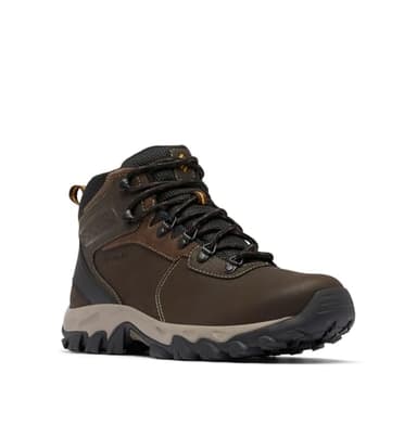 Columbia Mens Newton Ridge Plus II Waterproof Hiking Boot, Cordovan/Squash, 7.5 - Image 1