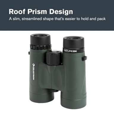 Celestron - Nature DX 8x42 Binoculars – Ideal for Birding and Outdoors – 42mm Objective Lenses – Wide 7.4° Field of View – BaK-4 Prisms – Fully Multi-Coated – Waterproof and Fogproof - Image 7