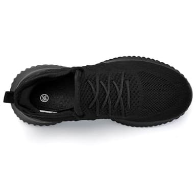 PPQ Womens Slip On Walking Shoes，Memory Foam Lightweight Comfort Casual Workout Shoes,Yoga Or Tennis Or Running Sneakers Black 6 - Image 4