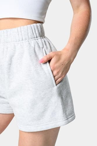 Kamo Fitness CozyTec Sweat Shorts Women High Waisted Lounge Comfy Casual Cotton Shorts with Pockets - Image 3