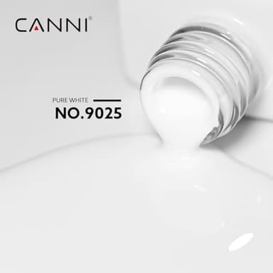 CANNI White Gel Nail Polish, 1Pcs Pure White Gel Polish Color High Gloss Soak Off U V Nail Manicure Salon DIY - Image 4