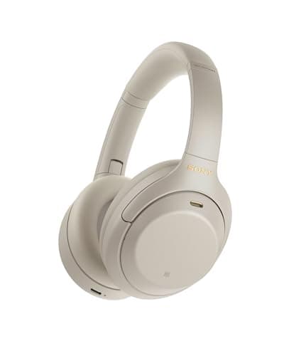 Sony WH-1000XM4 Wireless Premium Noise Canceling Overhead Headphones with Mic for Phone-Call and Alexa Voice Control, Silver WH1000XM4 - Image 1