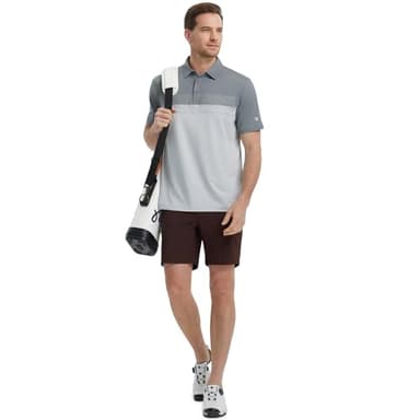 M MAELREG Mens Golf Shirt Dry Fit Short Sleeve Moisture Wicking Stretch Athletic Sport Collared Polo Shirts for Men - Image 5