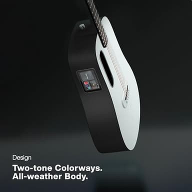 LAVA ME PLAY Smart Guitars,HILAVA 2.0 System Acoustic Electric Guitar,Right Handed 6 Steels String Acustica Guitarra For Adults & Teens & Beginner (36', LITE BAG,Nightfall & Frost White) - Image 7