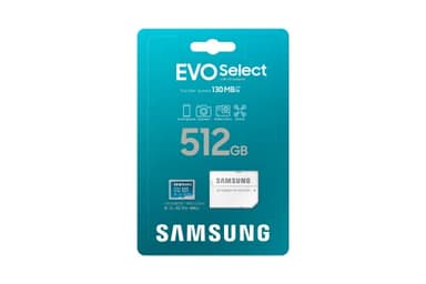 SAMSUNG EVO Select Micro SD-Memory-Card + Adapter, 512GB microSDXC 130MB/s Full HD & 4K UHD, UHS-I, U3, A2, V30, Expanded Storage for Android Smartphones, Tablets, Nintendo-Switch (MB-ME512KA/AM) - Image 2