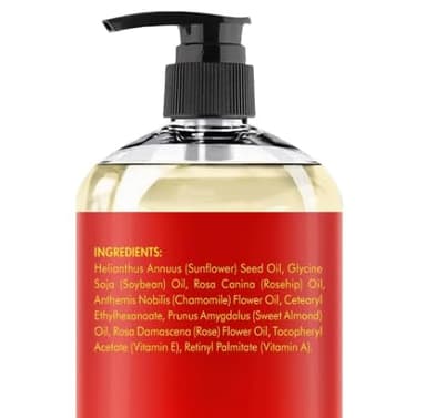 MAJESTIC PURE Rose Massage Oil - Hydrating, Calming, Warming, Relaxing & Rejuvenating Body Oil - Premium Grade, Made with Natural Oils - Skin Care for Men and Women - Made in USA - 8 fl oz - Image 3