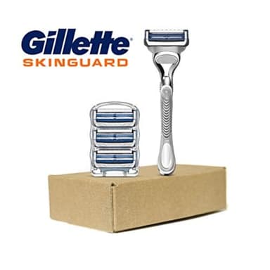 Gillette SkinGuard Razors, 1 Gillette Razor, 4 Razor Blade Refills, Designed for Men with Skin Irritation, Razor Bumps, and Sensitive Skin - Image 8