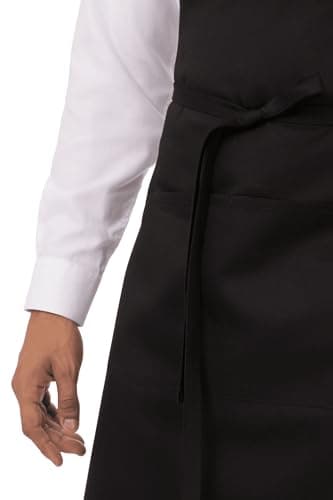 Chef Works Unisex Butcher Apron, Black, One Size - Image 4