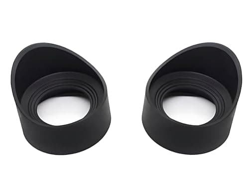 1 Pair Binocular Eye Cup, 42-46mm Eyepiece Shield Rubber Eye Guards Microscope Eyepiece Covers - Image 1