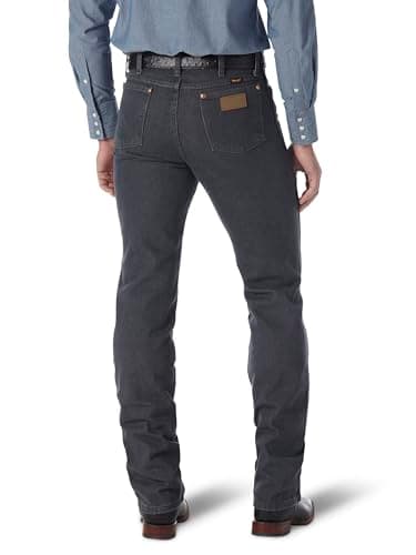 Wrangler 0936 Cowboy Cut Slim Fit Jean, Charcoal Grey, 38W x 34L - Image 3
