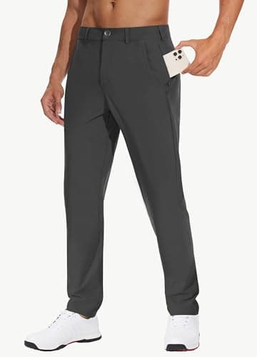 JWM Men's Golf Dress Pant Stretch - 30" Work Business Casual Comfy Trousers Slacks Quick Dry Lightweight with 5 Pockets - Image 3