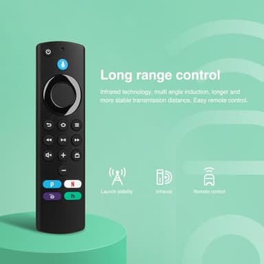 Replacement Voice Remote (3rd Gen) Fit for AMZ Smart TVs Cube/4K Max/4K/Stick/Stick Lite, Smart TV 3rd Gen and Compatible with Insignia-Toshiba-Pioneer-Smart-TVs - Image 4