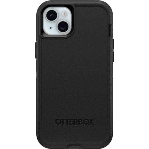 OtterBox iPhone 15 Plus and iPhone 14 Plus Defender Series Case - Black, screenless, Rugged & Durable, with Port Protection, Includes Holster Clip Kickstand - Image 1