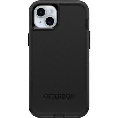 OtterBox iPhone 15 Plus and iPhone 14 Plus Defender Series Case - Black, screenless, Rugged & Durable, with Port Protection, Includes Holster Clip Kickstand - Image 1