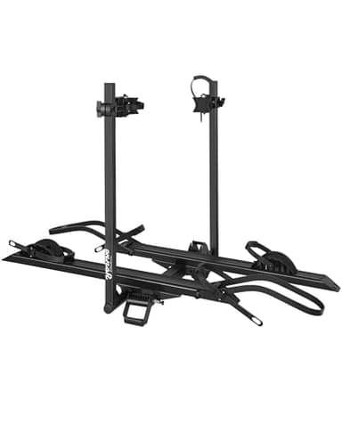 Young E-Bike Rack Hitch Mount Platform Style for Cars Trucks SUVs Minivans RV, fits E-Bike with Up to 5-inch Fat Tire, 200 lbs Capacity, Anti-falloff 360° Swirl Structure - Image 1