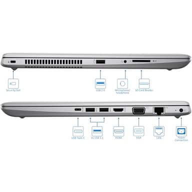 HP ProBook 450 G5 15.6” FHD Laptop Computer, Quad-Core i5-8250U, 16GB DDR4 RAM, 512GB SSD, Fingerprint Reader, HDMI, Type-C, Windows 11 Pro (Renewed) - Image 5